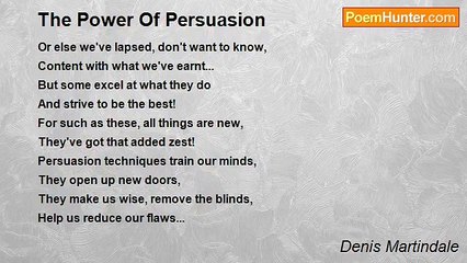 Denis Martindale - The Power Of Persuasion