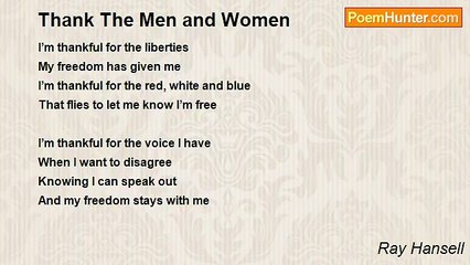 Ray Hansell - Thank The Men and Women