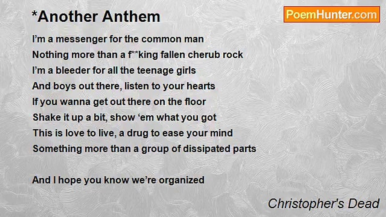 Christopher's Dead - *Another Anthem
