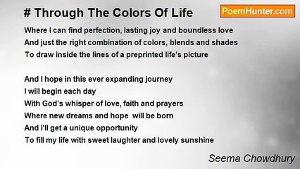 Seema Chowdhury - Through The Colors Of Life