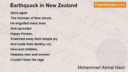Mohammad Akmal Nazir - Earthquack in New Zealand