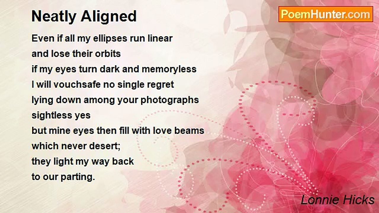 Lonnie Hicks - Neatly Aligned