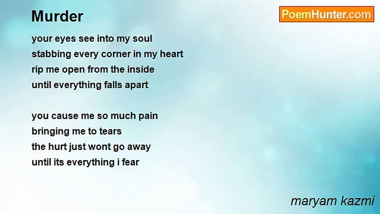 maryam kazmi - Murder