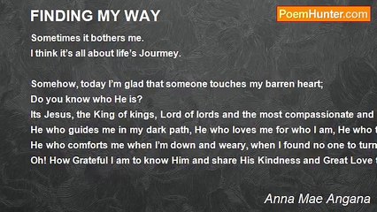 Anna Mae Angana - FINDING MY WAY