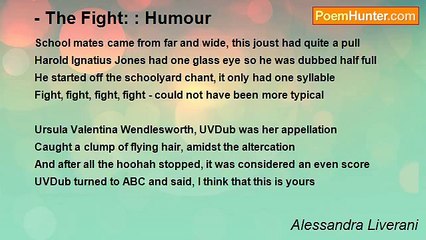 Alessandra Liverani - - The Fight: : Humour