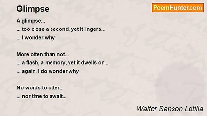 Walter Sanson Lotilla - Glimpse