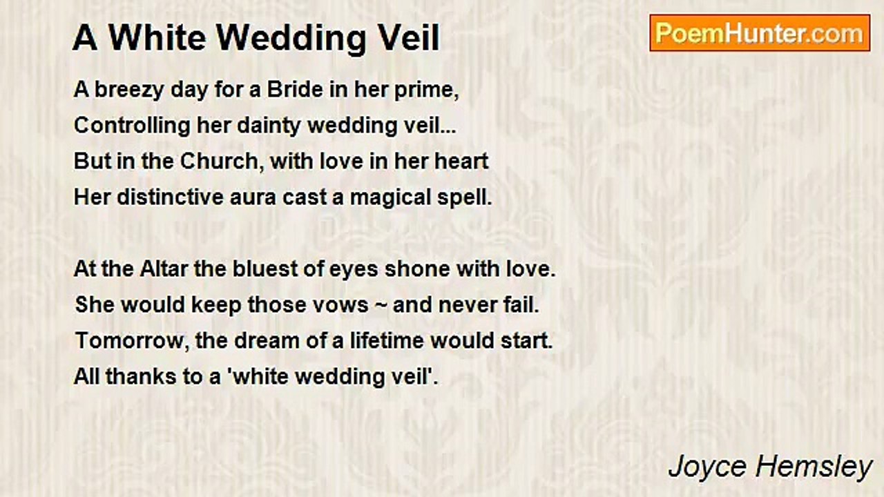 Joyce Hemsley - A White Wedding Veil