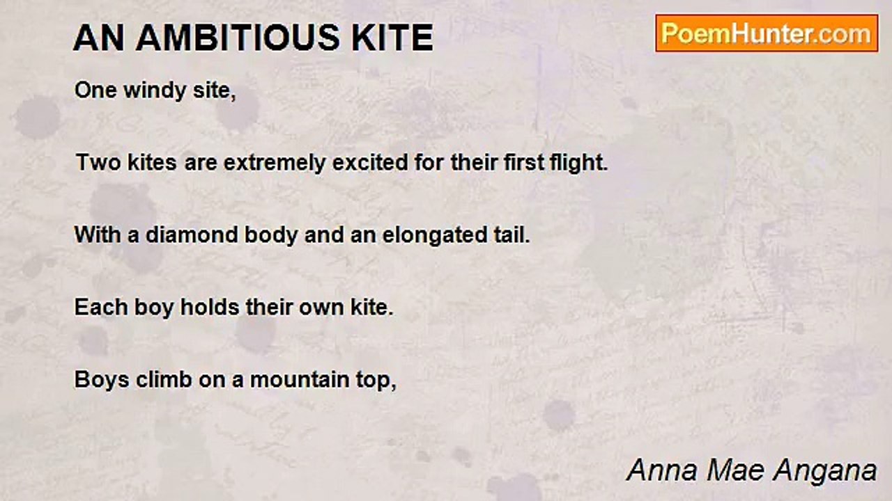 Anna Mae Angana - AN AMBITIOUS KITE