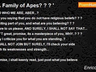 Enrico Morilla - ' A Family of Apes? ? ? '