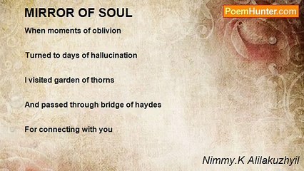 Nimmy.K Alilakuzhyil - MIRROR OF SOUL