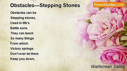Walterrean Salley - Obstacles—Stepping Stones