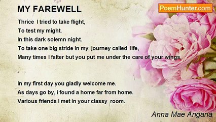 Anna Mae Angana - MY FAREWELL