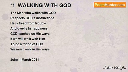 John Knight - *1  WALKING WITH GOD
