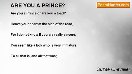 Suzae Chevalier - ARE YOU A PRINCE?