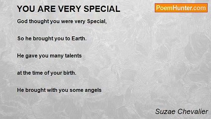 Suzae Chevalier - YOU ARE VERY SPECIAL