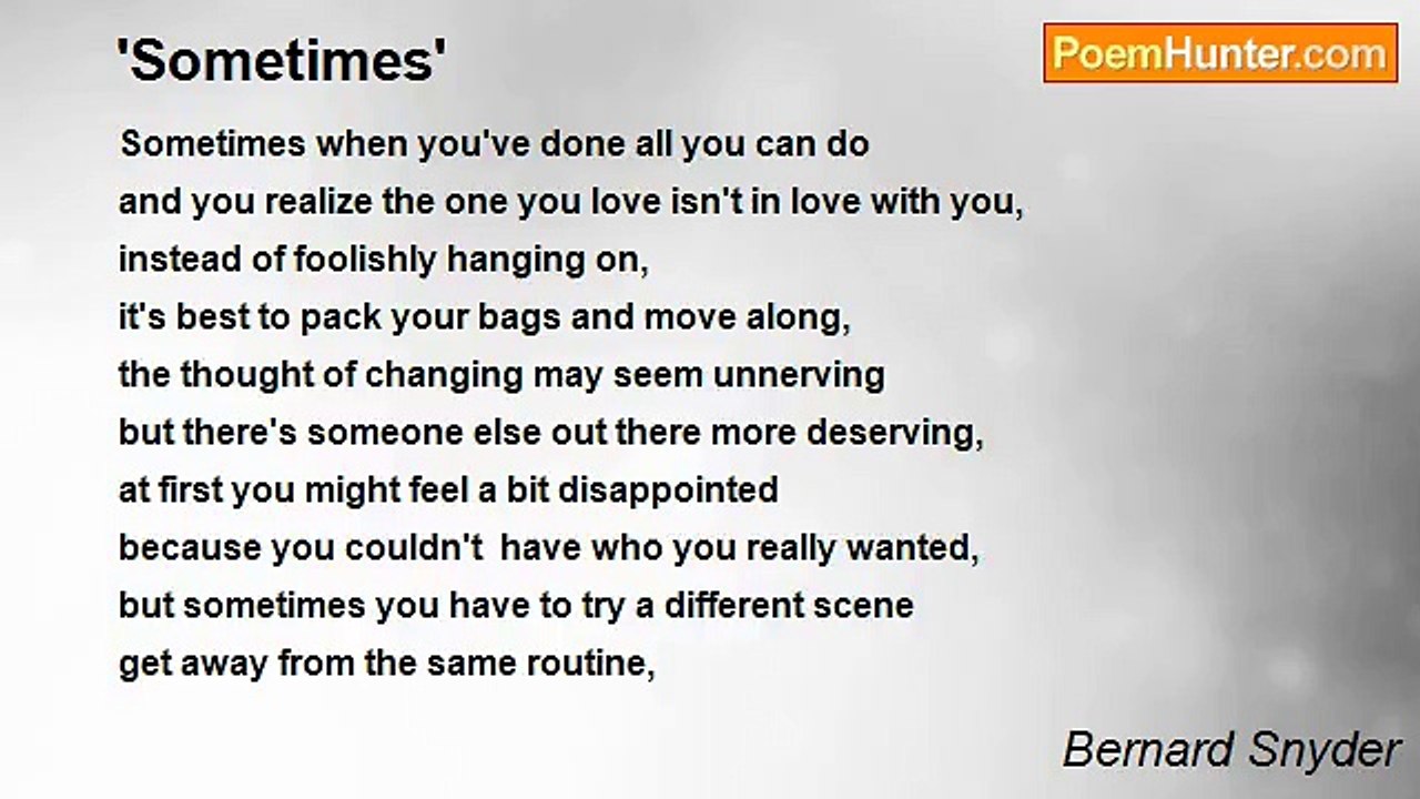 Bernard Snyder - 'Sometimes'