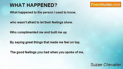Suzae Chevalier - WHAT HAPPENED?