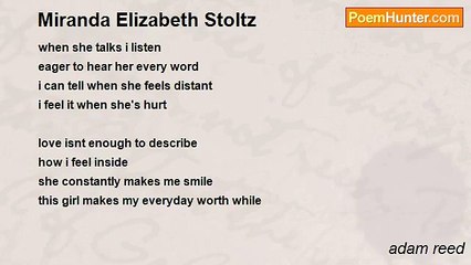 adam reed - Miranda Elizabeth Stoltz