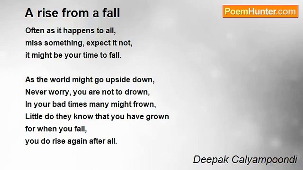 Deepak Calyampoondi - A rise from a fall