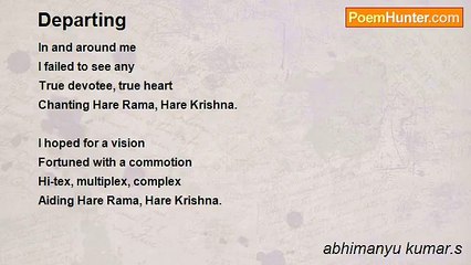 abhimanyu kumar.s - Departing