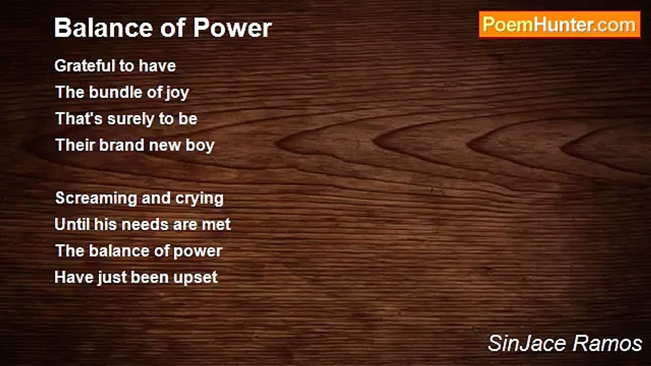 SinJace Ramos - Balance of Power