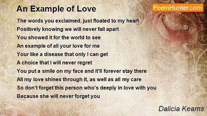 Dalicia Kearns - An Example of Love
