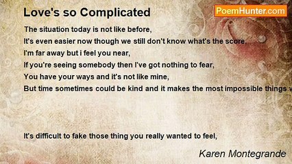 Karen Montegrande - Love's so Complicated