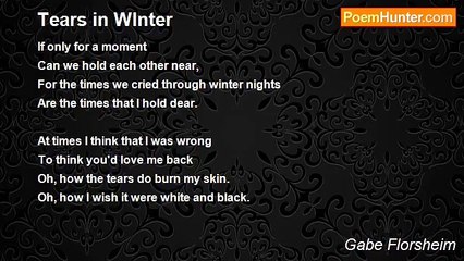 Gabe Florsheim - Tears in WInter