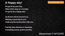 Manjeshwari P MYSORE - A Happy day!