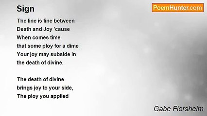 Gabe Florsheim - Sign