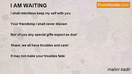 malini kadir - I AM WAITING