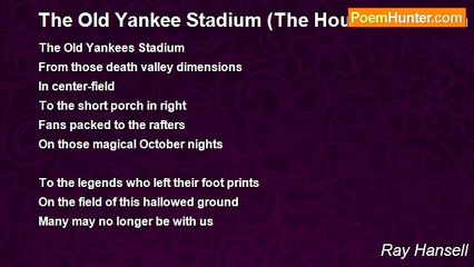 Ray Hansell - The Old Yankee Stadium (The House That Ruth Built)