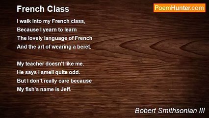 Bobert Smithsonian III - French Class
