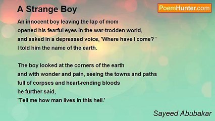 Sayeed Abubakar - A Strange Boy