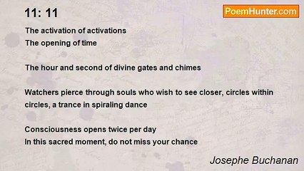 Josephe Buchanan - 11: 11