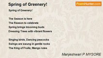 Manjeshwari P MYSORE - Spring of Greenery!