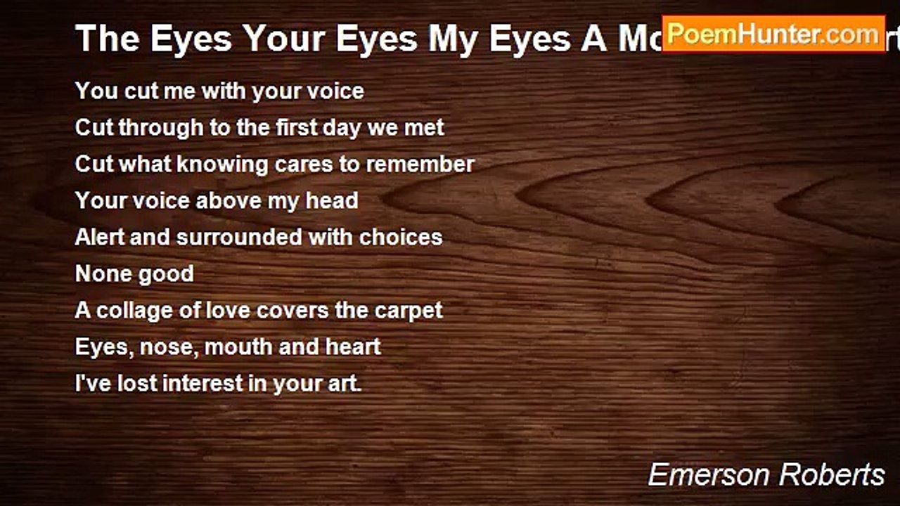 Emerson Roberts - The Eyes Your Eyes My Eyes A...