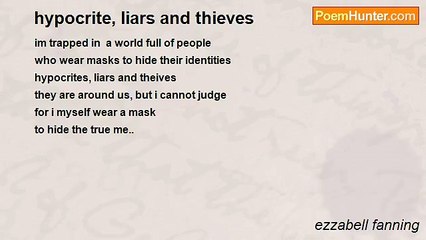 ezzabell fanning - hypocrite, liars and thieves