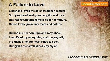 Mohammad Muzzammil - A Failure In Love
