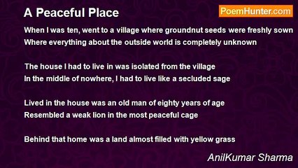AnilKumar Sharma - A Peaceful Place