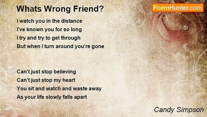Candy Simpson - Whats Wrong Friend?