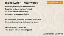 Christopher McInnes - (Song Lyric 1)  Heartwings
