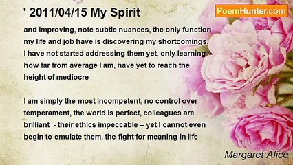 Margaret Alice - ' 2011/04/15 My Spirit