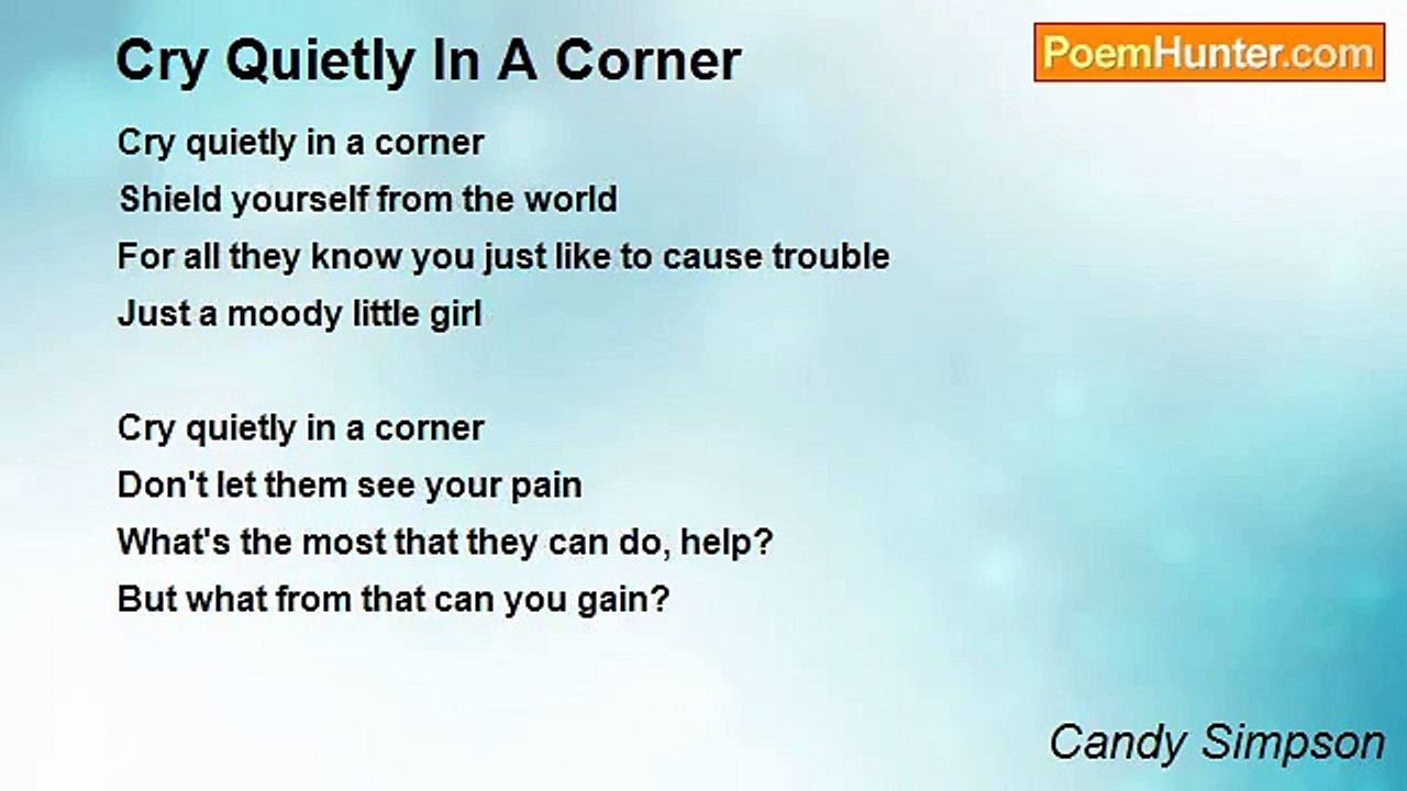Candy Simpson - Cry Quietly In A Corner