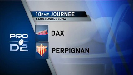 PRO D2 - Dax-Perpignan : 19-12 - J10 - Saison 2014-2015