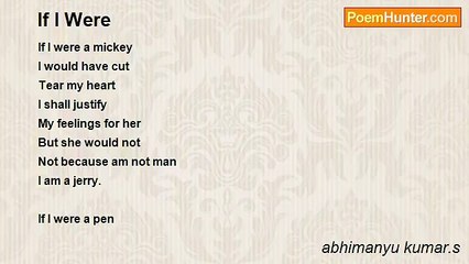 abhimanyu kumar.s - If I Were