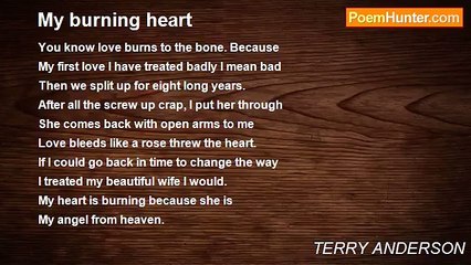 TERRY ANDERSON - My burning heart