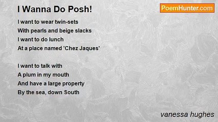 vanessa hughes - I Wanna Do Posh!