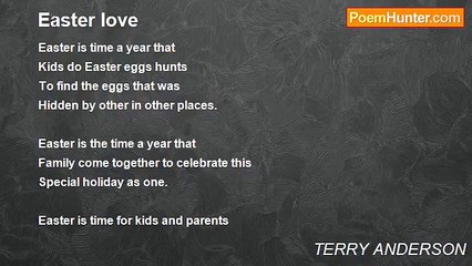 TERRY ANDERSON - Easter love