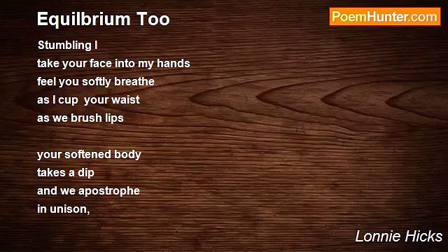 Lonnie Hicks - Equilbrium Too